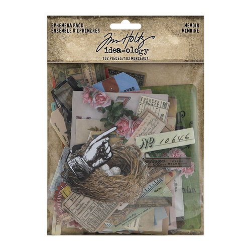 Tim Holtz Coleccion Idea Ology Ephemera Pack Memoir